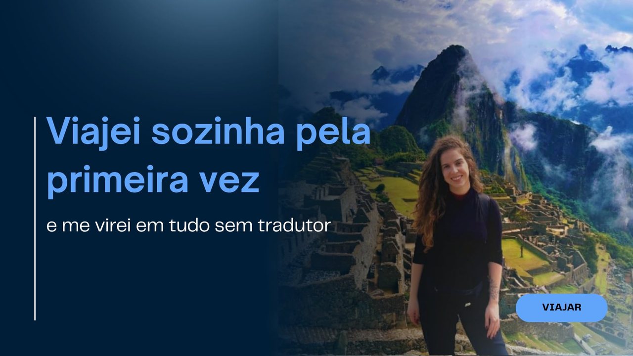 Laura contando como passou a viajar sozinha pelo Peru